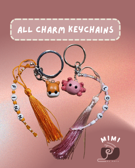 Marumi Pet Clay Charm Keychains